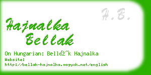 hajnalka bellak business card